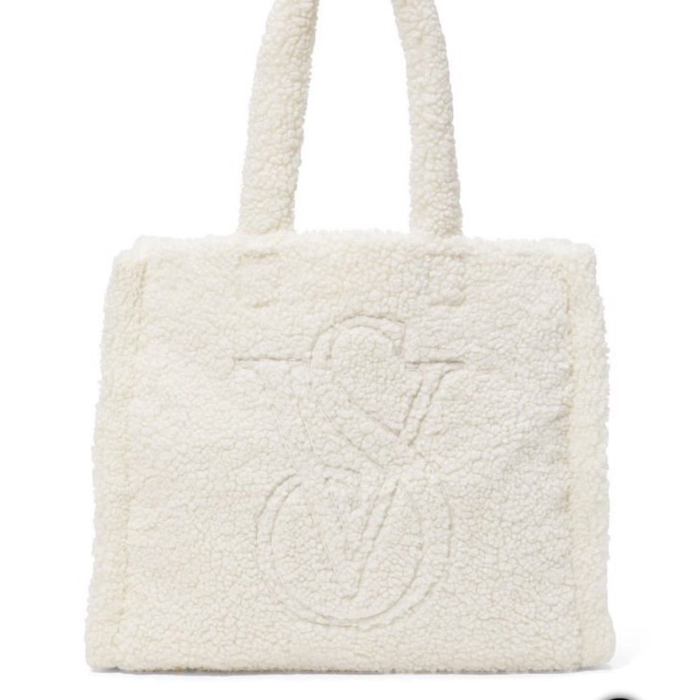VS Cottagecore Cream Sherpa Tote Bag LIMITED EDITION!